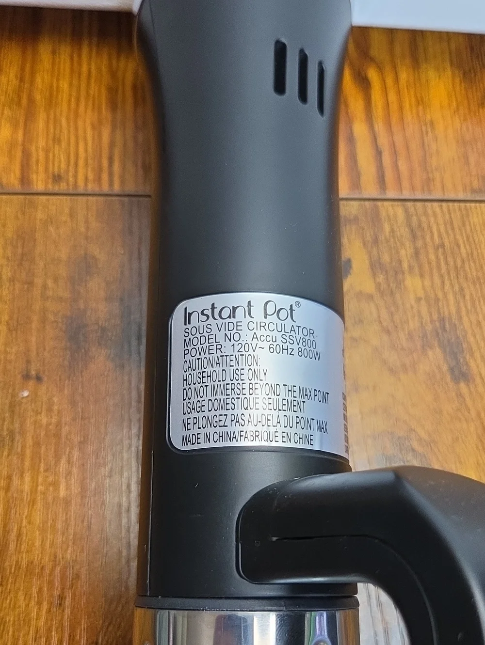 Instant Pot Sous Vide Immersion Circulator - Black and Stainless Steel